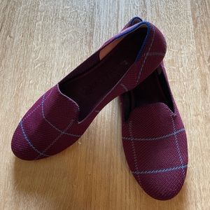 Rothy’s Loafer Burgundy Grid 8.5
